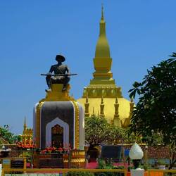 Die goldene Stupa That Luang