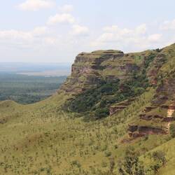 ...bis rauf auf den Bergrücken