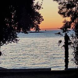 Sonnenuntergang passend zum Abendessen