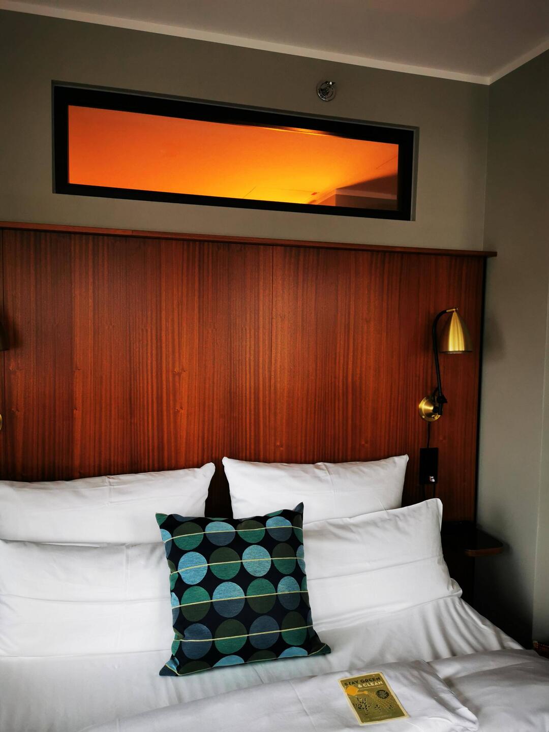 Impression unseres Bettes im Hotel Henri. Es schlief sich sehr gut darin.