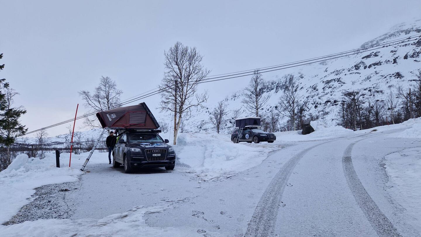 Aufwachen zu 2mm Neuschnee