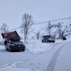Aufwachen zu 2mm Neuschnee
