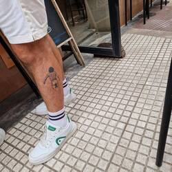 Gfühlt jede 2. Argentinier hed sones Tattoo oder eis vomene Fuessballclub. Mer jetz au