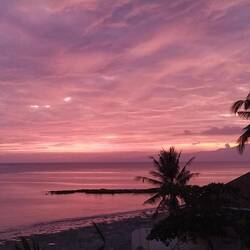 View from Hostel, sunset