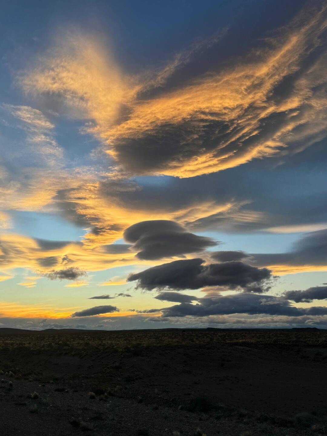 Wolkenberge bei unserer Hinfahrt