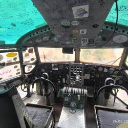 Das Flugzeug war in dem Restaurant