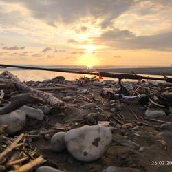 Sind zum Glück pünktlich sicher am Strand gelandet