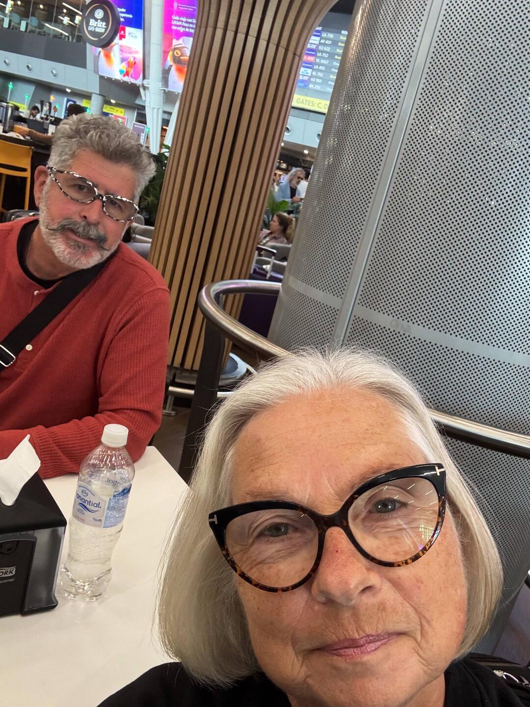 Waiting at the Santiago airport