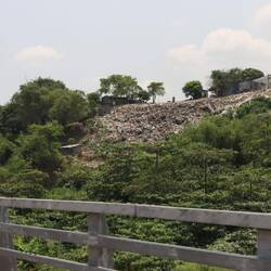 Müllentsorgung in einem der Vororte von Brazzaville