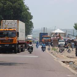 In Brazzaville ist der Verkehr entspannt...