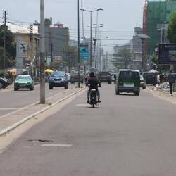 ...die Straßen sind relativ frei...