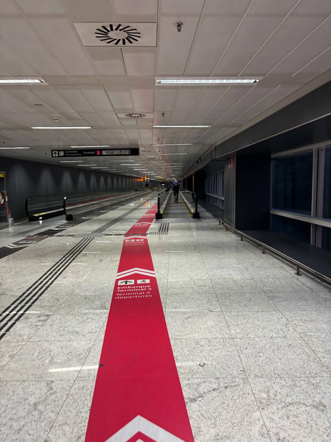 It was a hike to the Air Canada gate