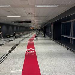 It was a hike to the Air Canada gate