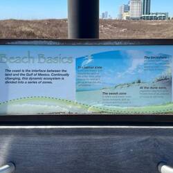 Descriptive sign at the pier