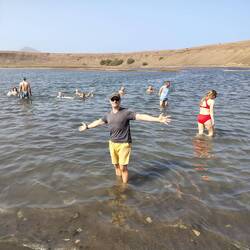 This is how far he managed to get in...