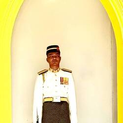 Serious guard at the Palace, Malaysia's version of Buckingham Palace