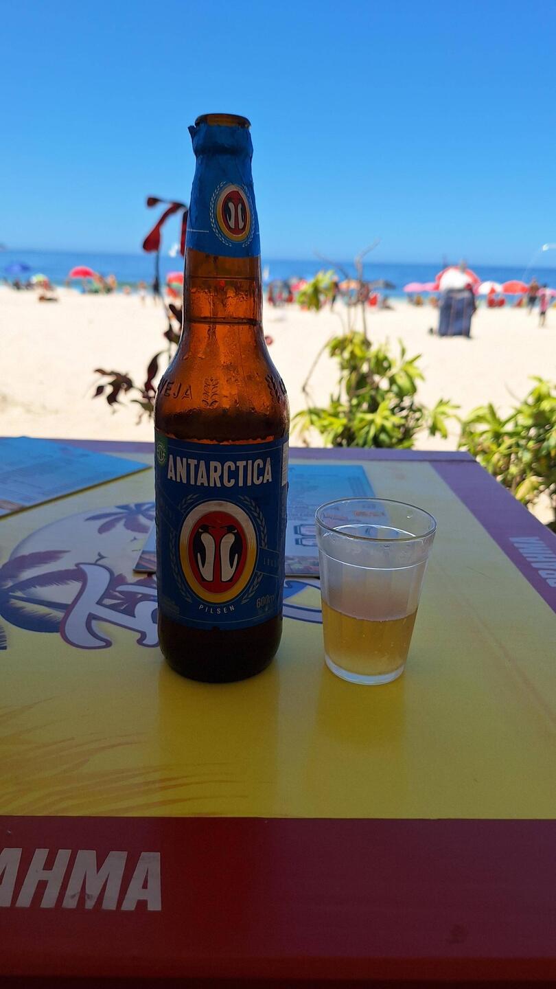 Not the sort of place you'd expect to see a beer with that name but it was ice cold.