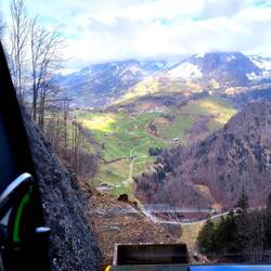 Nach 2 Stunden ging's dann wieder runter ins Tal mit der Stoos-Bahn.