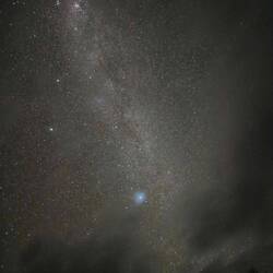 Milky way, heute etwas wolkig noch