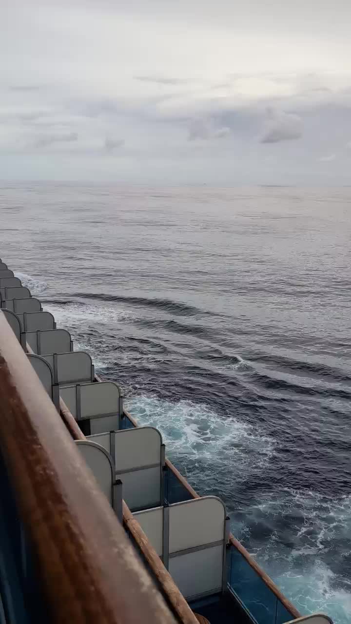 Calm seas but still rain around