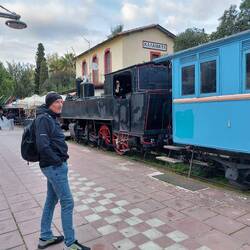 Der Eisenbahnpark in Kalamata ist recht fesch