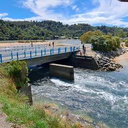 On the way 'home', I pass over this bridge. Kids jump off the one side & slide under thx to the tide