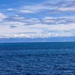 Hike done, taking ferry back to Kaiteri. View from boat.