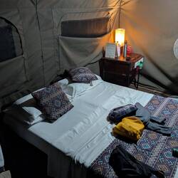 Our 'luxurious' tent!