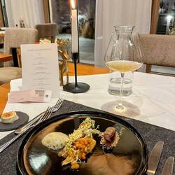 6-gängiges Tasting Menü vor der Heimfahrt