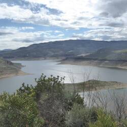 View of dam to the east