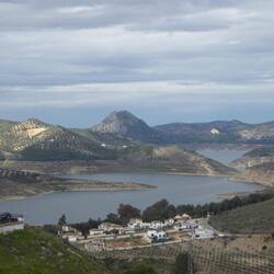 View of dam to the west