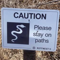 Bisher nur Schilder und keine echten Tiere (zum Glück).