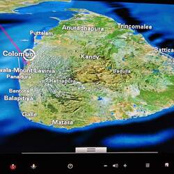 Von Colombo zum Zwischenstopp nach Doha (Katar)