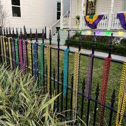 Mardi Gras beads are everywhere