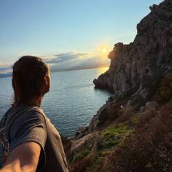 Netter Ausblick mit der untergehenden Sonne ☀️