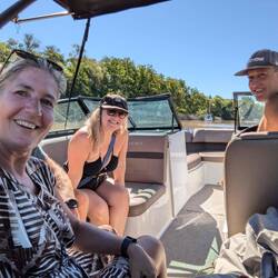 Lovely boattrip with Martin and Laura