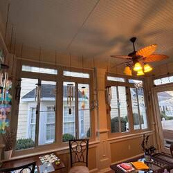 Sunroom, my favorite place very early in the AM