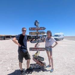 ... Und so argentinische Salzwüsten.