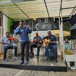 More Cabo Verdean music at an outdoor café