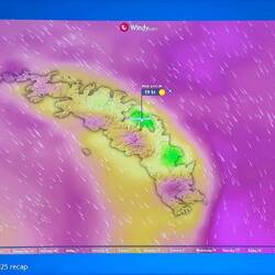 Only two areas on SGI look to have good weather tomorrow ... we hope to land at both.