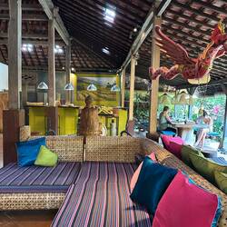 Hati Suci great room enjoyed for group meals