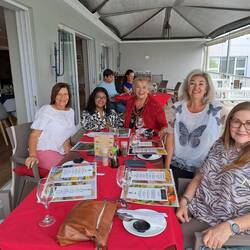 Dianne, Marietta, Irene, Ruth and I having a fun evening