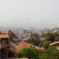 Eine gute Aussicht auf Freetown