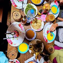 Unser gemeinsames Abendessen. So lecker.