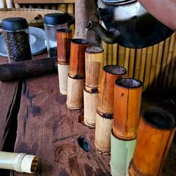 Bambus Kaffeemaschine.