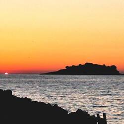 Das war leider der letzte Sonnenuntergang am Meer für einige Zeit 😢