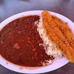 Red beans & white fish