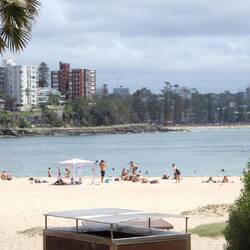 This is the beach where I swam & snorkeled today with Tessa on her last day