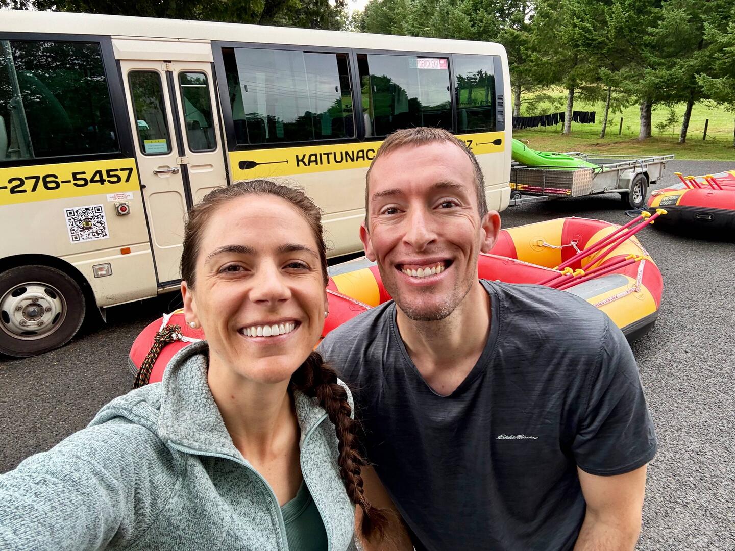 Working our nerve up to ride these rapids!