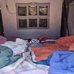 Ein Blick auf unsere Schlafstätte